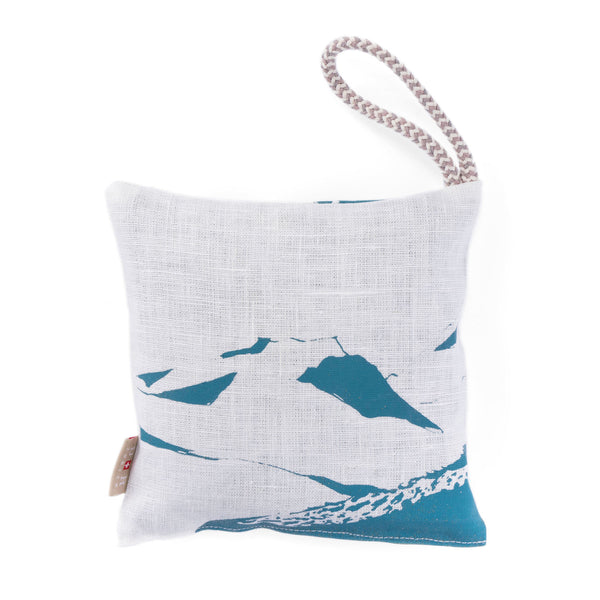 Kräuterkissen Steinbock Blau (Hand-Siebdruck)