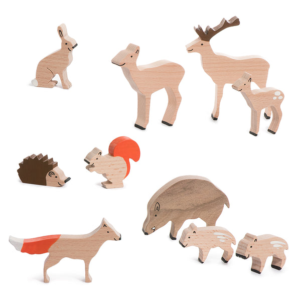 Waldtiere Set aus Holz