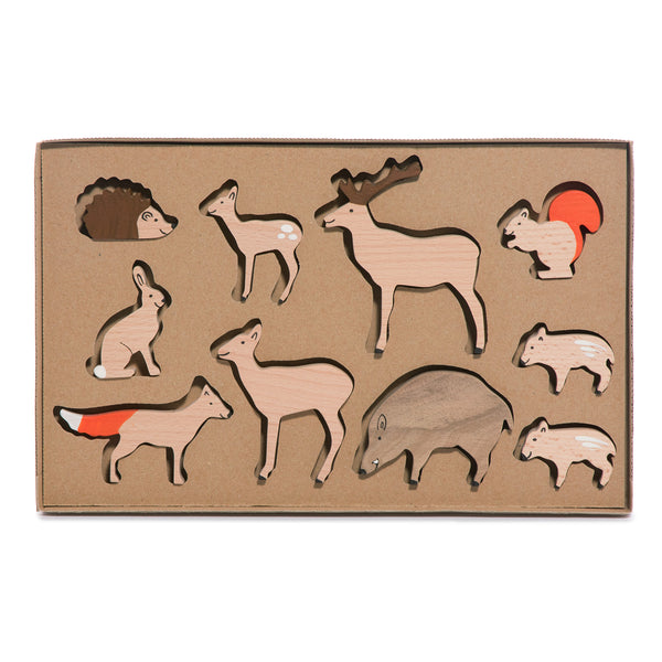 Waldtiere Set aus Holz
