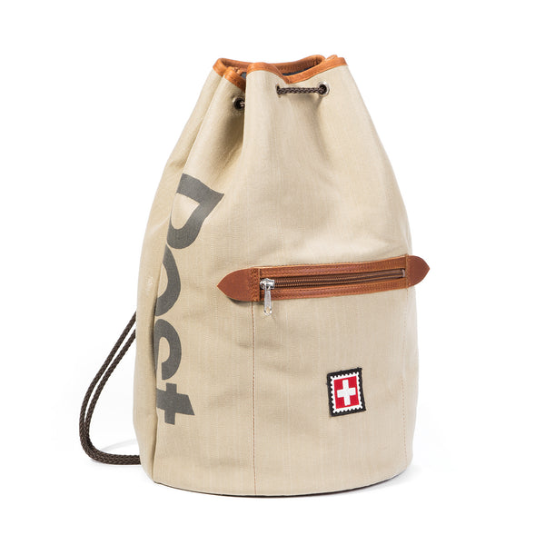 Sportbeutel aus Original Schweizer Postsack-Stoff PL 60