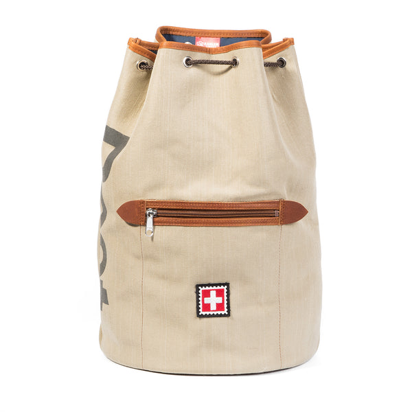 Sportbeutel aus Original Schweizer Postsack-Stoff PL 60