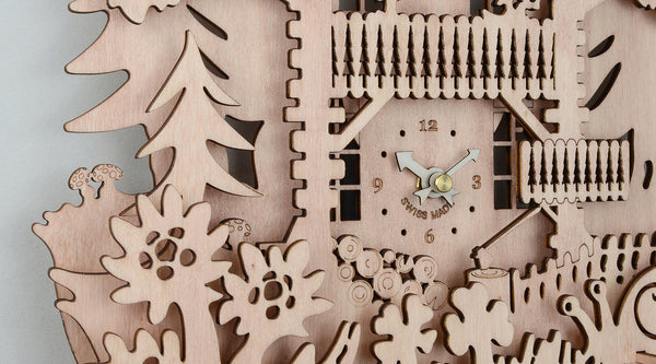 Wanduhr KooClock Natur