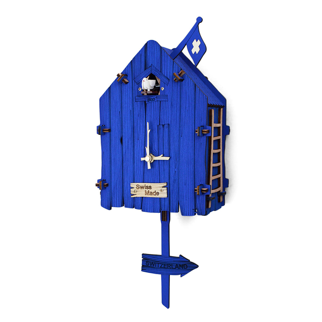 Kuckucksuhr ChooChoo Navy Blau