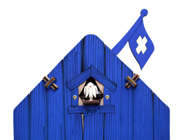 Kuckucksuhr ChooChoo Navy Blau