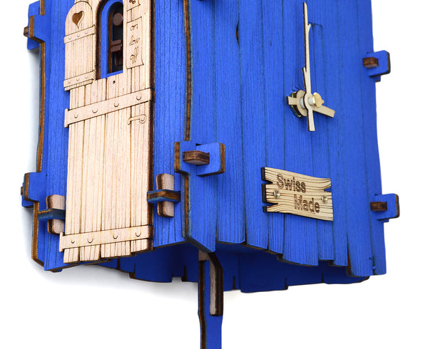 Kuckucksuhr ChooChoo Navy Blau