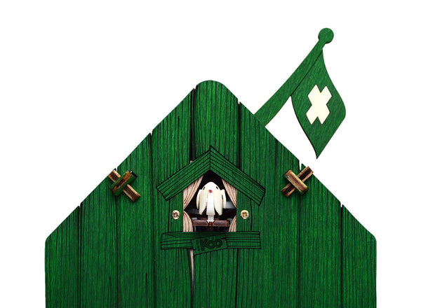 Kuckucksuhr ChooChoo Dunkelgrün